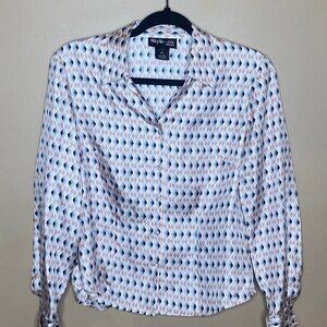 100% Silk Classy Button Down Blouse